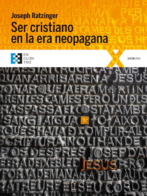 Title details for Ser cristiano en la era neopagana by Joseph Ratzinger - Wait list
